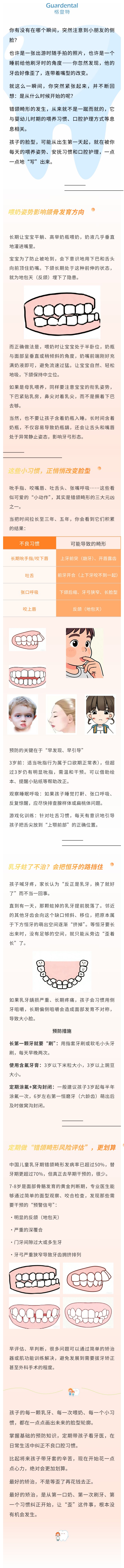  最好的矫治是预防 | 健康颌面，藏在这几件小事中 